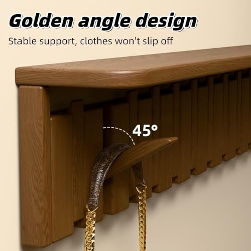 Perchero con estante解决空间不足 de pared madera para cocina 3