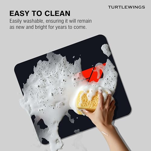 Image of TURTLEWINGS | Mousepad | Formula One F1 Race Car on Track Mousepad - 22x18 cm, 3mm Thick | Dynamic Print Non-Slip Rubber Base | Office, Study & Gaming Use | Premium Smooth Surface (F1 Logo)