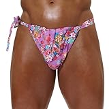 Kabukiness ] Fundoshi/Japanese Loincloth/Purely made in Japan, Rubber Free, Cotton underwear for men KIMONO BRIEFS NINJA (Sakura(PL)／M)