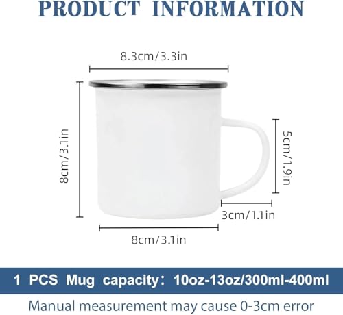Taza de esmalte plateada 12 oz para sublimación miniatura 2