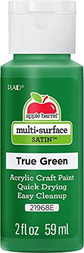Image of Apple Barrel Multi Surface Acrylic Paint, 2 oz, True Green 2 Fl Oz