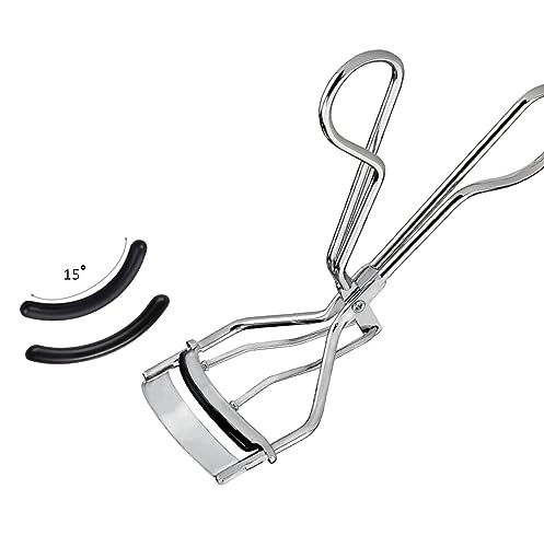 Yumflan Eyelash Curler Refills, 80 Pcs Eyelash Curler Pads, Silicone Rubber Eye Lash Curler Refills for Universal Eyelash Curlers (Black)