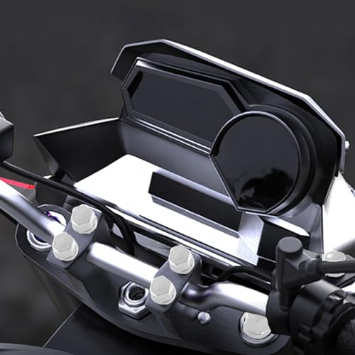 Tampa da tampa de rosca,Tampas para furos de parafusos - Tampas hexagonais cromadas para motocicleta