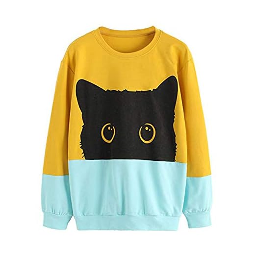 Overdose Sudadera con Capucha De Manga Larga con Capucha De ImpresióN Casual del Gato De Las Mujeres Linda Sudadera con Capucha Camiseta Deportiva De Los Deportes