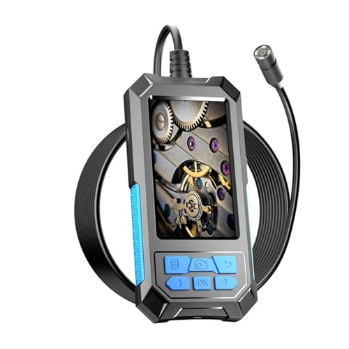 jingtinghy Endoscopio P90 Messa a Fuoco Automatica endoscopio 4,5 Pollici IPS. Periscopio Schermo con Display HD1944P 5.0MP Fotocamera Auto Focus IP68. Impermeabile 2600 Mha