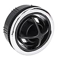 Acouto Round A/C Air Outlet Vent 87mm/3.4in Diameter 75mm/3.0in Hole Air Conditioning Outlet Vent Round Thread Type for RVs Buses Cars Rotating/Dampered Heating and A/C Register