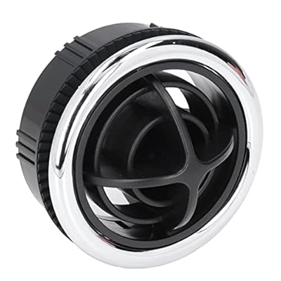 Acouto Round A/C Air Outlet Vent 87mm/3.4in Diameter 75mm/3.0in Hole Air Conditioning Outlet Vent Round Thread Type for RVs Buses Cars Rotating/Dampered Heating and A/C Register