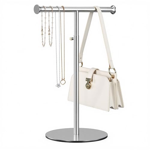 niffgaff T Bar Purse Display Stand Tabletop: Adjustable Height 20...