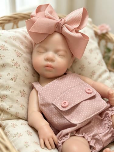 Muñeca Bebé Silicona Realista 12 Pulgadas Dormida miniatura 5