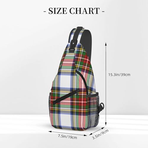 Stewart Royal Dress Plaid Scottish Fashionable, Portable, And Large Capacity Men'S Casual Cross Chest Bag3