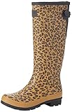 Joules Women's Rain Boot, Tan Leopard, 7