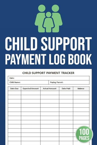 Child Support Payment Log Book: Co-Parenting Payment Tracker | Child
