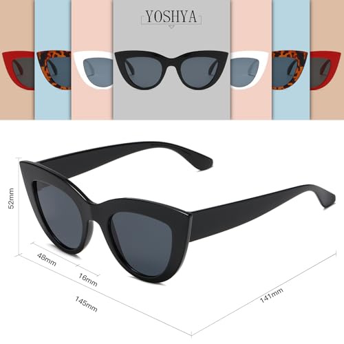 Image of Retro Vintage Narrow Cat Eye Sunglasses for Women Clout Goggles Plastic Frame