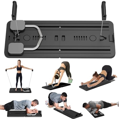 Klappbar Pilates Reformer Multifunktional Fitness Board, Bauchroller für...