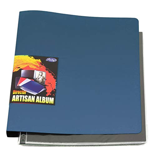 Image of Florence 8.5 inchx11 inch Blue Multiring Binder /Album with 10 Archival Acid Free Sheet Protectors