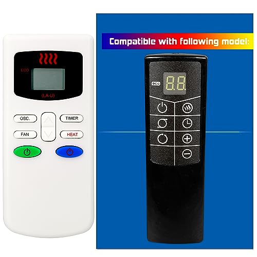 Replacement for Lasko Space Heater Remote Control 2033628 CC23630 Elite Collection Revolution Full-Room Ceramic Tower