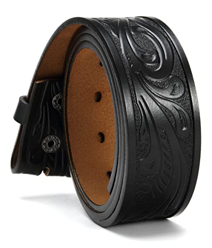 Ssumday Western Belts for Men Women without Buckle,Cowboy Belt 1.5