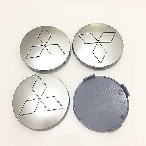 4 X 80mm Voiture Cache-Moyeux pour Mitsubishi, Couverture Centrale De Moyeu De Voiture, Badge Cache-PoussièRe, Accessoires De DéCoration Antirouille Cover
