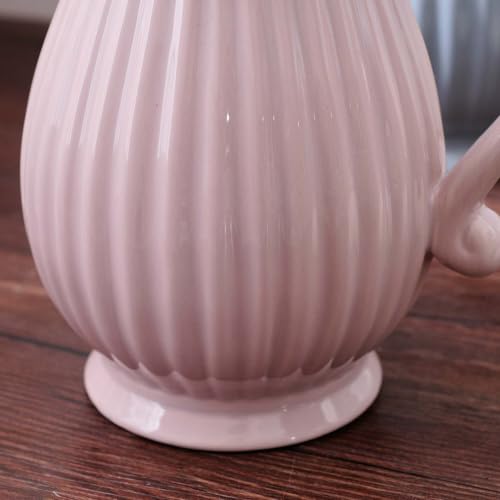 Vase en céramique moderne stable pour fleurs séchées sans risque de chute - 6