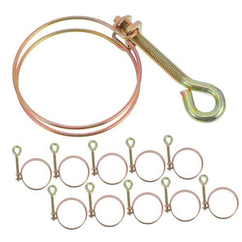 SOLUSTRE 12pcs Air Hose Replacement Clamps Clamp Fasteners Air Tube Fixators Home Accessory Duct Clamps Water Pipe Fastening Clip