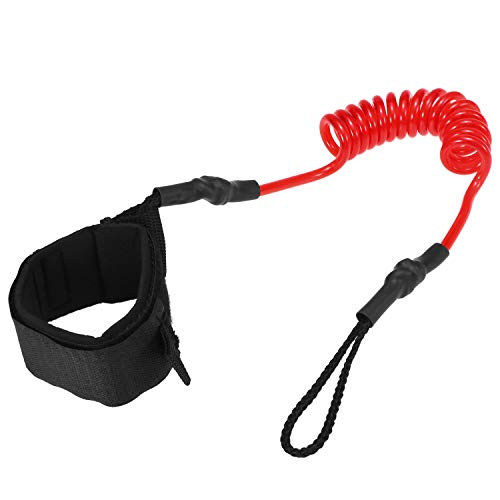 DECDEAL 4 pés trela do tornozelo surf elástico enrolado stand up paddle board perna corda prancha de