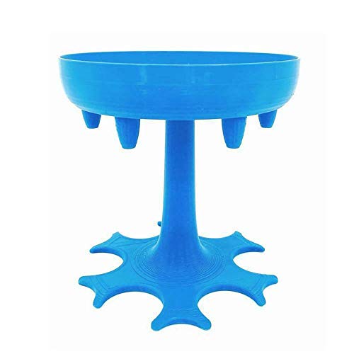 SIX Schnapsglas-Spender, Trinkspiele, Schnapsgläser, Starten Sie mit der Party, tolles Party-Geschenk, Blau, 12,3 x 13,2 cm