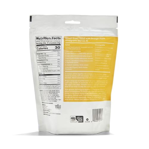 Image of 365 by Whole Foods Market, Organic Butter And Garlic Croutons, 4.5 Ounce