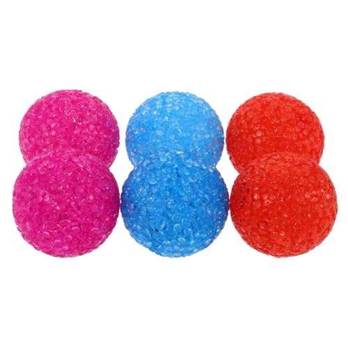 SUPVOX Interactive Cat Ball Toys Bells 6 Pack Kitten Exercise Ball Toys for Cats Random