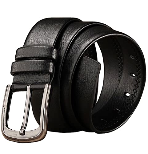 UTOWO Men's Leather Belt, Italian Real Solid Leather Belt for Casual Jeans Dress Belts (waistline 38-41")4