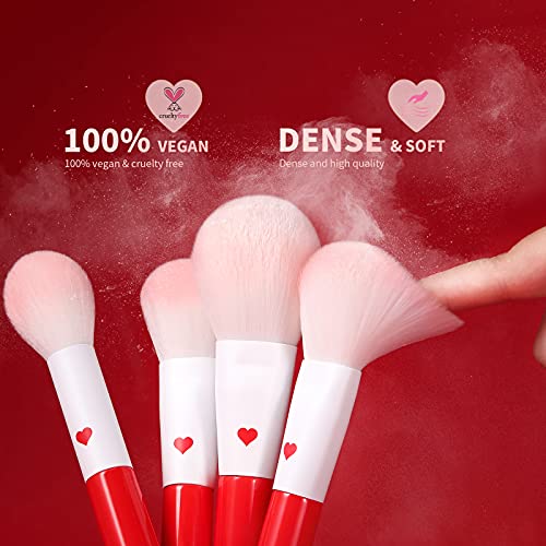 Docolor Professional Makeup Brushes Set 32Pcs Make Up Brushes Premium Kabuki Foundation Blending Face Powder Blush Contour Eye Shadows Eyebrow Eyeliner Make Up Brush Gift Kit #TOP2