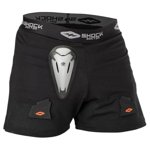 Shock Doctor Youth Hockey Shorts with Cup Cover