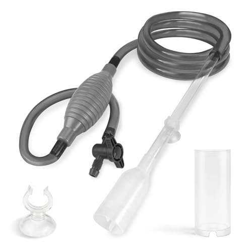 JSMTKJ Aspirateur Aquarium, Aquarium Changer l'eau, Pompe Aspirateur à Siphon Manuel de Nettoyage pour Changer l'eau et Nettoyer Le Sable du Filtre