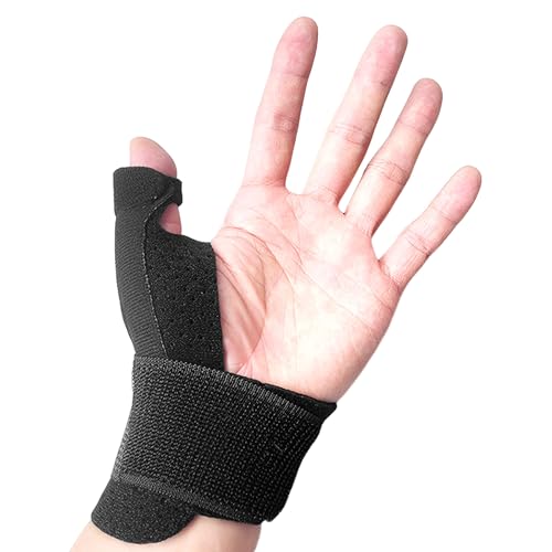 LYQNIHOB 1pcs Soporte para pulgar - Férula de Pulgar ajustable, Soporte para rizoartritis, soporte Spica y férula para manos, artritis, alivio del dolor del túnel carpiano y esguince de pulgar, unisex