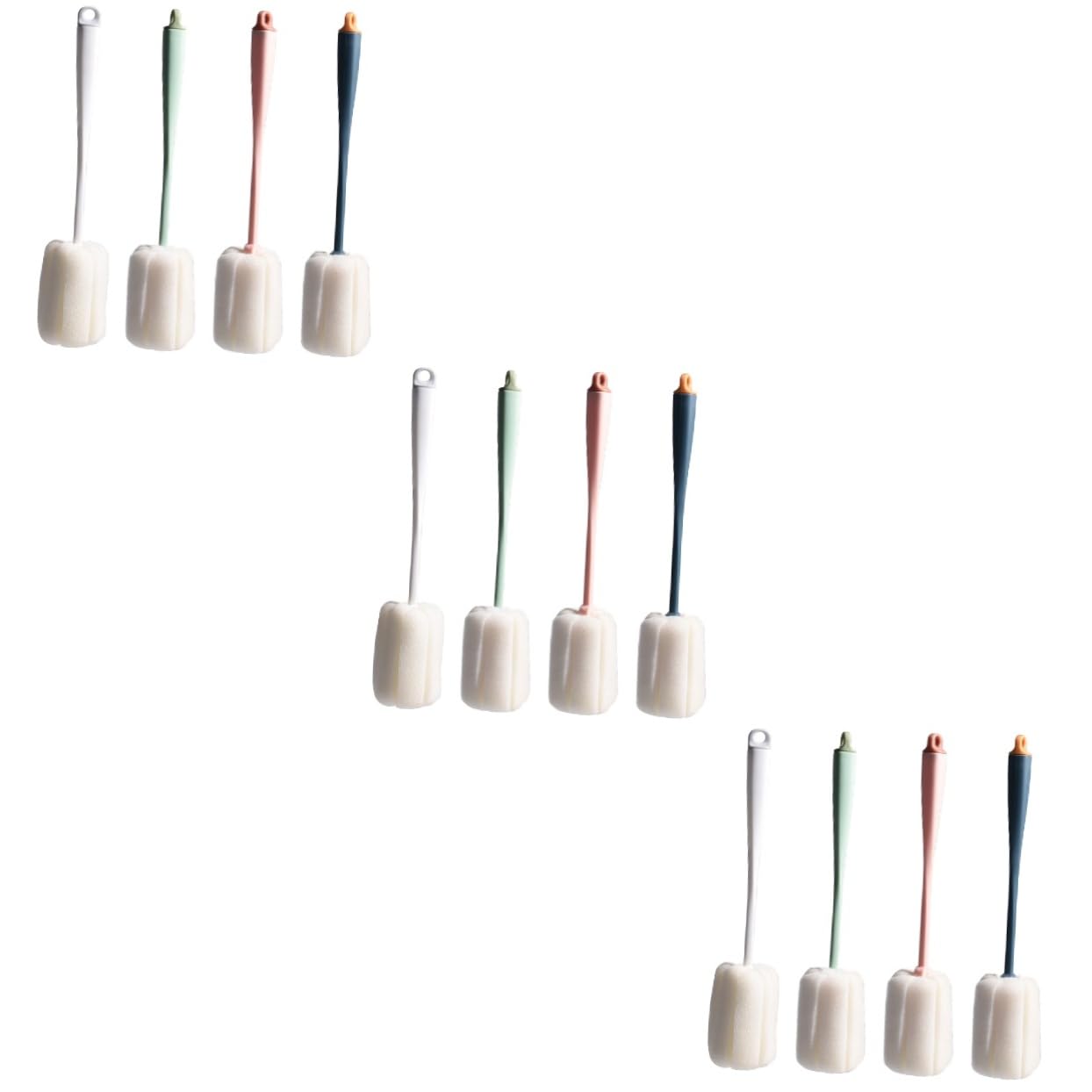 UPKOCH 3 Sätze Flaschenbürsten Praktische Reinigungsbürsten Für Babyflaschen Trinkflaschen Schmutzradierer Langlebiges Material Farblich Sortiert Effektive Rückstände 4 Stück * 3