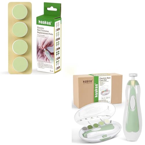 Image of haakaa Baby Nail File Electric and Replacement Pads