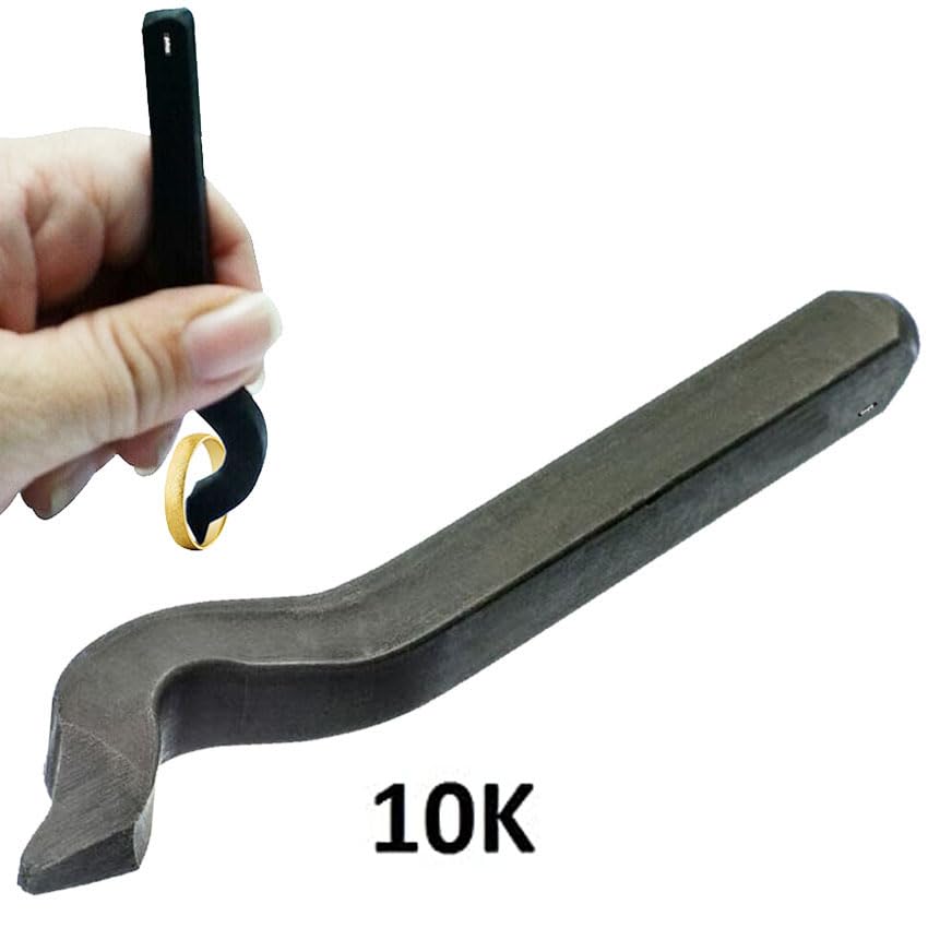 Waymil Steel Stamp Bent Curved 10K Ring Inside Jewelry Marking Metal Value LINE