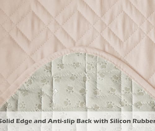 Image of Ameritex Waterproof Nonslip Recliner Cover Stay in Place, Dog Chair Cover Furniture Protector, Ideal Recliner Slipcovers for Pets and Kids (Babypink, 23 inch)
