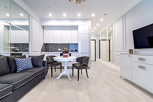 Lucida Surfaces Luxury Vinyl Floor Tiles-Peel & Stick Adhesive Flooring For Diy Installation-5 Sample Wood-Look Planks-6 Inch X 12 Inch #TOP2