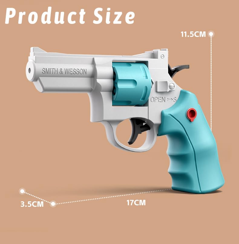 Amazon.com: enttgo Revolver Shape Water Gun with 22 Ft Super Long