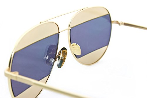Newbee Fashion - "Montious" Aviator Ultra Premium Brushed Aluminum Authentic Flash Sunglasses3