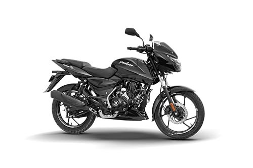 Image of Bajaj Pulsar 125 Disc Carbon Graphics Motorcycle, Split Seat, Ebony Black Grey, Booking for Ex-Showroom Price