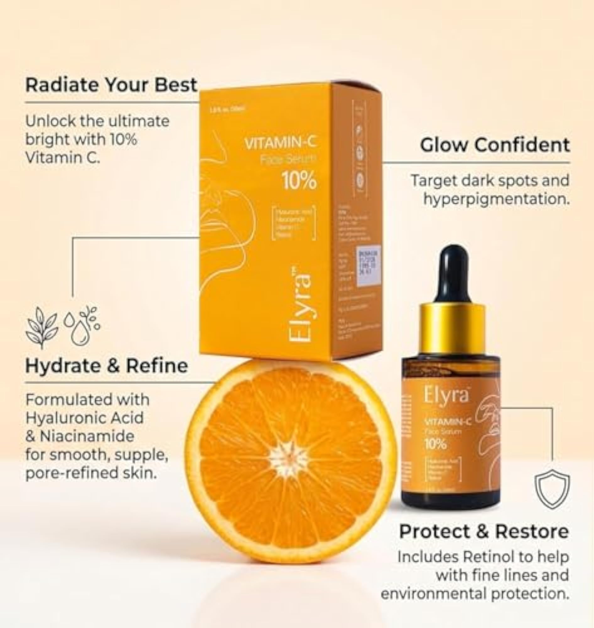 Skincare Combo for Glowing Skin, Cleanser, Vitamin C Serum & Sunscreen