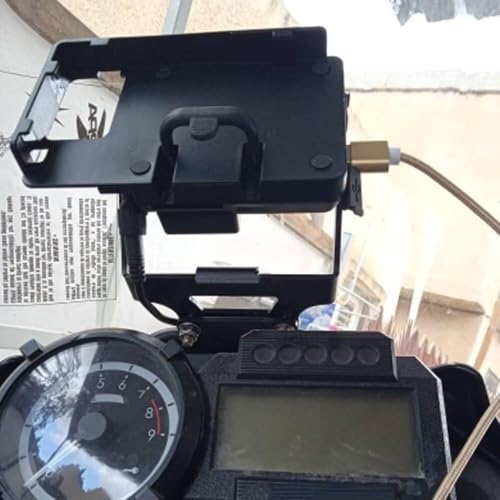 Support GPS moto Tenere 660 chargeur sans fil anti vibrations - 4