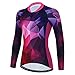 Cycling Jersey Long Sleeve Women Bike Top Cycle Shirt Pockets Road Bicycle Clothing MTB Mountain Uniform Female Racing Biking Lady Clothes Autumn Red L