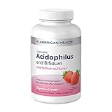American Health Acidophilus and Bifidum Chewable Strawberry 100 Wafers