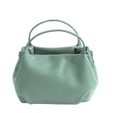 100 % cuir véritable Laura di Maggio BUBBLE - Coffre en cuir dollar, 100% Made in Italy, 100% cuir véritable, Menthe