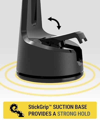 Image of Scosche MagicMount Charge Pro Qi2 Fast Wireless Charging MagSafe Car Mount Charger, 15W Magnetic Cell Phone Holder for Car Dashboard /Windshield Compatible with iPhone 16 /15 /14 /13 /12 Pro Max Plus, S25