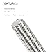 DTGN M8x1.25x30mm(DxPxL) Fully Threaded Rod - 10Pack - Good for Machinery - 304 Stainless Steel Right Hand Thread Rods Bar Studs - Silver