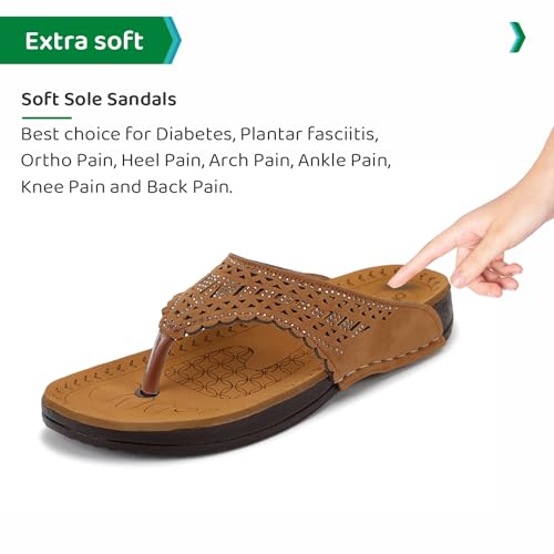 Image of ORTHO JOY doctor Slipper for women Fancy || Orthopedic Women's Slipper || Regular Wear slippers For Women