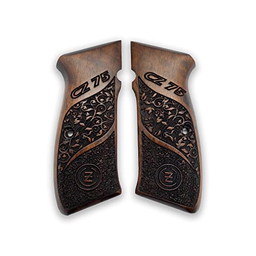 Poignées CZ 75 en bois de noyer de qualité supérieure fabriquées à la main